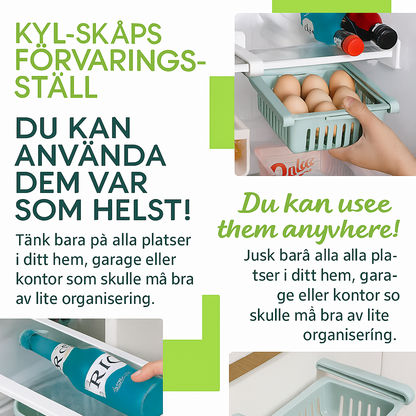 Expanderbart Förvaringsställ För Kylskåp